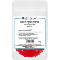 DistrEbution Kerzenmalfarbe Neon Kerzenfarbe zum Tauchen 10g, hochkonzentriert, zum Kerzen färben