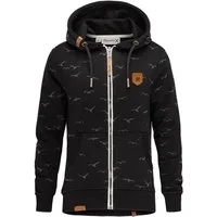 REPUBLIX Kapuzenpullover LOLA Damen Hoodie Sweatshirt Pullover Zipper Jacke