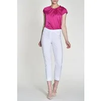 ROBELL Stoffhose Style BELLA Capri 7/8 federleichte Sommer-Hose für heiße Tage Pflegeleicht und schnell trocknend