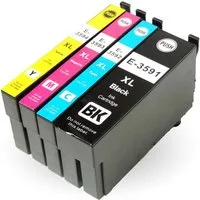 D&C D&C 4er Set kompatibel mit Epson WorkForce Pro WF-4720DWF (T3596/35XL) Tintenpatrone