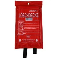 HELO24 Löschdecke 1,8x1,8m, 180x180 cm