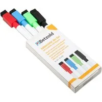 Betzold Folienstift Folienstifte-Set mit Löschfilz und Magnet, 4 Stück in 4 Farben