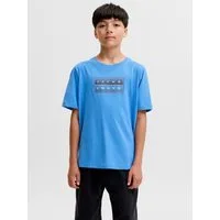 Jack & Jones Junior Rundhalsshirt JCOFUSION DOTS PRINT TEE SS CN JNR Baumwolle, normal geschnitten