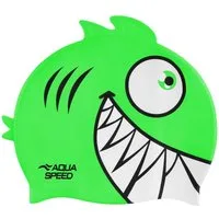 Aqua Speed Badekappe Schwimmhaube mit Tierdesign Lustige Silikonmütze für Kinder (Rutschfester Halt – bleibt sicher auf dem Kopf, auch beim Tauchen), Pflegeleicht & schnelltrocknend – einfach abspülen & wieder nutzen