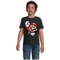 Blondie & Brownie T-Shirt Kinder Super Mario Faust Nerd Konsole Gaming Spiel Retro Konsole