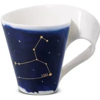Villeroy & Boch Becher New Wave Stars Becher mit Henkel Loewe 0,3 l, Premium Porcelain