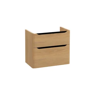 VitrA New Integra Round Waschtischunterschrank mit 2 Vollauszügen 76 x 45 x 65 cm Gold,70017 70017