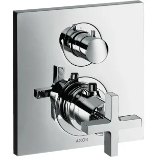 hansgrohe Axor Citterio Fertigmontageset 39705000 Unterputz, Kreuzgriffe, mit Absperrventil, chrom