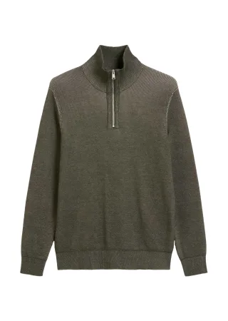 Marc OPolo Casual - Troyer mit Reißverschluss braun - Gr. - XXL