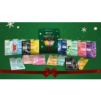 GARNIER Kosmetik-Adventskalender Garnier Tuchmasken 24er Adventskalender, mit 24 verschiedenen Tuchmasken, aus Textilmaterial
