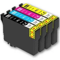 D&C 4er Set Kompatible Epson 503XL Tintenpatronen für WorkForce WF-296 Tintenpatrone (Kompatibel für Epson WorkForce WF-2965 DWF 503XL, Chilischoten, DWF)