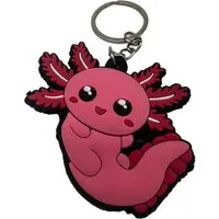 Kawaii Schlüsselanhänger Schlüsselanhänger Kawaii Kuties 6 cm Axolotl pink (1-tlg), Schlüsselanhänger Haustierschlüsselanhänger Geschenk Hund Frau Herren