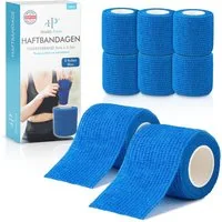 Health Press Bandage Selbstklebender Verband - 8x Pflaster Rolle (5,0cm x 4,5m)