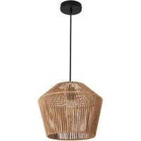 lux.pro Hängeleuchte, ohne Leuchtmittel, »Sela« Hängelampe 1x E27 158x33cm Schwarz/Beige