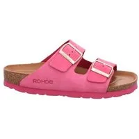 Rohde SUNNYS N°12 Pantolette Sommerschuh, Hausschuh mit zwei Schnallenverschlüsse