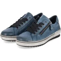 Remonte Remonte D0700-12 Damen Glattleder blue Schnürschuh