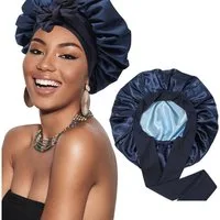 Coonoor Duschhaube Seidenhaube zum Schlafen Satin Haarhaube Bonnet für Damen Mädchen