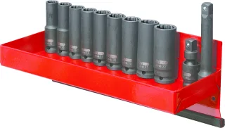 KS Tools 1/2" 12-kant-Kraft-Stecknuss-Satz, lang, 13-tlg - 515.1140