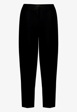 zero - Businesshose mit Bundfalten black beauty - Gr. - 36