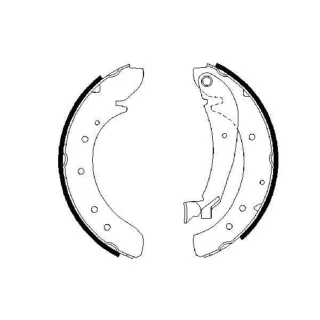 Bosch Bremsbacken hinten Citroen Fiat Peugeot 0986487522
