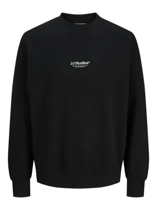 JACK&JONES - JJESOHO SWEAT CREW NECK NOOS Black - Gr. - XXL