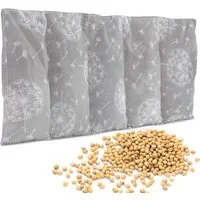 Amilian Kirschkernkissen 55x20cm groß für Mikrowelle - Körnerkissen Nacken Schulter Rücken, Wärme- und Kältekissen, für Bauch, Füße, EU-hergestellt, wiederverwendbar