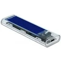 Externes Gehäuse für M.2 NVMe PCIe SSD, Laufwerksgehäuse transparent