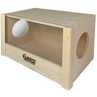 ELMATO Nagerhaus Elmato 10039 Wüstenrennmaus Badehaus Sandbad Buddelkiste 26x15x16cm
