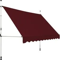 KOMFOTTEU Klemmmarkise Balkonmarkise Sonnenschutz ohne Bohren, 300 cm