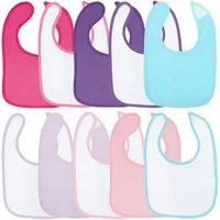 BIECO Lätzchen Bieco Baby Lätzchen 10er Pack Baby Lätzchen Wasserdicht Schlabberlatz