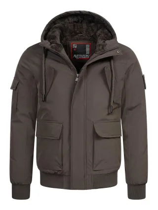 Alessandro Salvarini Herren Winterjacke AS-432 – Klassisch, Mit Fleecefutter & Kapuze