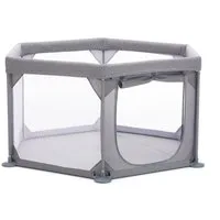 Fillikid Laufgitter 6-Eck, grau Ø 134 cm, Höhe 67 cm, inklusive Transporttasche