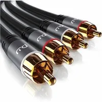 Primewire Audio-Kabel, Cinch, RCA (300 cm), Subwoofer-Cinch Audio-Kabel mehrfach geschirmt - 3m