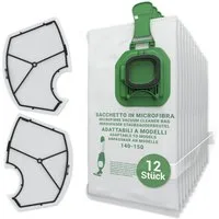 VIOKS Staubsaugerbeutel + Motorfilter Set, 14 St., für Vorwerk Kobold VK 140 VK 150 Staubsauger