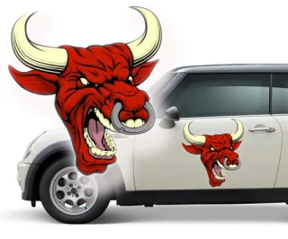 Aufkleber fürs Auto Stier