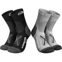 Alpen Bears Wandersocken 2er-Set Socken braun Gr. L (2-Paar) Funktionssocken Sportsocken Trecking Wandersocken Outdoor Socken