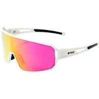 YEAZ Sportbrille SUNWAVE sport-sonnenbrille creme white/pink, Guter Schutz bei optimierter Sicht