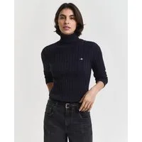 Gant Rollkragenpullover STRETCH COTTON CABLE TURTLENECK mit Zopfmuster
