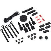 OfficePal Cable Organizer, Kabelmanagement schwarz, 136-teilig