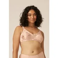 Naturana Minimizer-BH Minimizer (1-tlg) Shaping-Effekt, breite Träger, feminin, bügellos, Satin, Blumenmuster