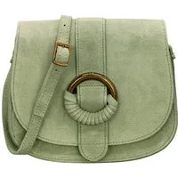Adel Bags Schultertasche Ellen Echte Wildleder-Umhängetasche mit Magnetverschluss, Verdeckter Magnetverschluss + Reißverschluss