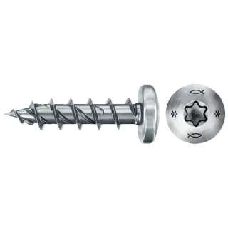 Fischer Spanplattenschraube 5,0x20 PowerFast FPF II PTF BC, Panhead, Innenstern TX, Vollgewinde - 670435