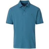 CASAMODA Poloshirt CASAMODA Herren Poloshirt Kurzarm Regular Stretch Piqué Aqua