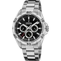 Festina Multifunktionsuhr F20623/4, Armbanduhr, Quarzuhr, Herrenuhr, Edelstahlarmband,bis 10bar wasserd.