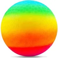 CLTYQ Spielball Bouncy Kickball, Kinder Spielball, Mehrfarbig Regenbogen Ball Kinder, Fußball Softball, Kinderball für Drinnen und Draußen (8,5 Zoll)