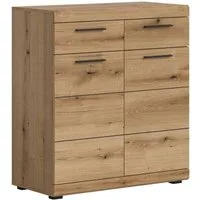 xonox.home Kommode Kommode Scout, Evoke Oak Nachbildung Softclose Melamin Modern 90x96x37 cm