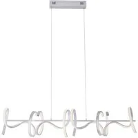 JUST LIGHT LED Deckenleuchte LED Pendelleuchte CURLS, dimmbar per Wandschalter, Memoryfunktion, 4xLED-Board/10,2W/3000K, warmweiß, dimmbar per Wandschalter, Memoryfunktion