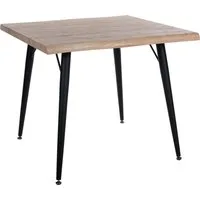 Duo Collection Esstisch Tailin Tisch Baumkantentisch, Massives Metallgestell, Belastbarkeit bis 100 kg