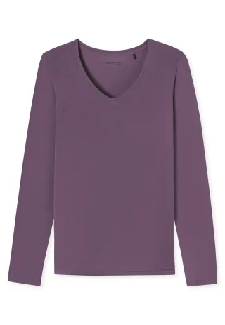 SCHIESSER - Langarmshirt malve - Gr. - 44
