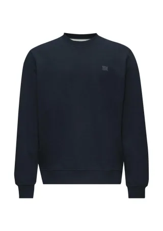 s.Oliver Red Label - Sweatshirt aus Baumwollmix mit Logo-Detail blau - Gr. - XXL
